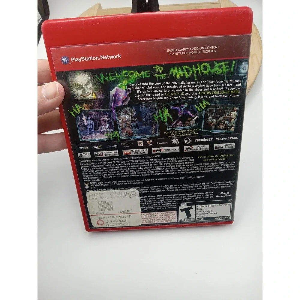 Batman: Arkham Asylum -- Game of the Year Edition (Sony PlayStation 3, 2010)‎